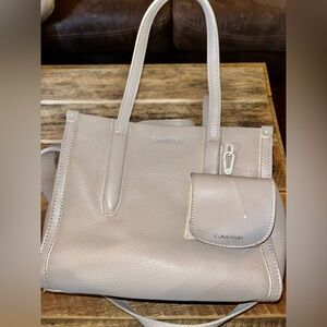 Calvin Klein Taupe Women's Tote Bag